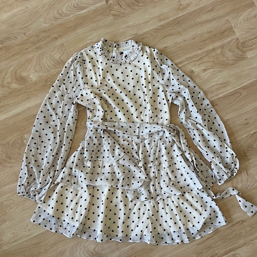 Polka Dot Long Sleeve Dress